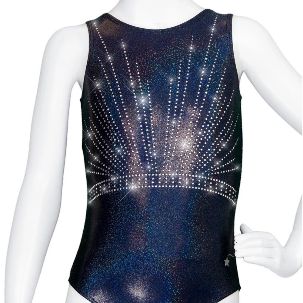 Destira “Hollywood” gymnastics leotard Sparkle Rhinestone